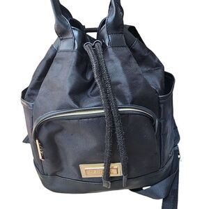 Versace Parfums Black Nylom Backpack